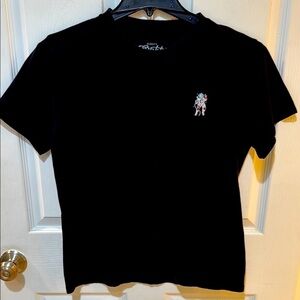 Eighty Eight Black Cotton Space Astronaut Tee